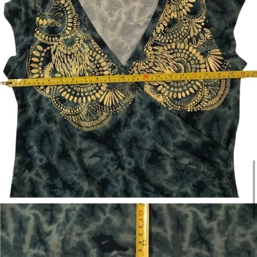 Athleta Nectar Tattoo Mottle Dye faux wrap dress - Picture 4 of 9